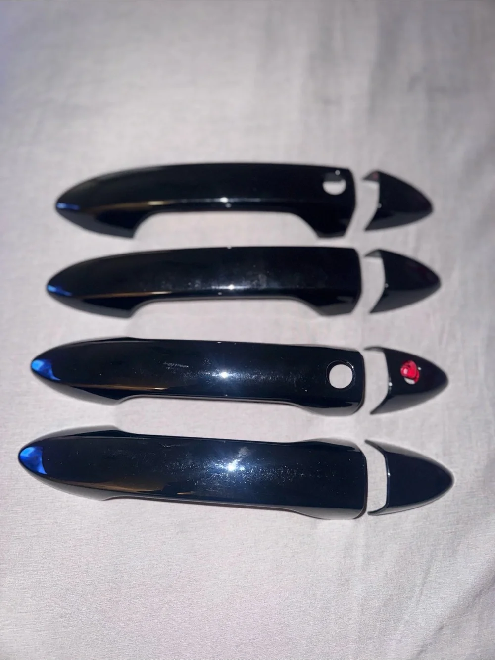 Glossy Black Replacement Car Door Handle Covers (Set of 4)